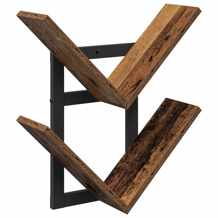 Raft Suspendat Pentru Perete Lemn vechi 43 x 15 x 47 cm - WALTI WALTI