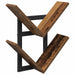 Raft Suspendat Pentru Perete Lemn vechi 43 x 15 x 47 cm - WALTI WALTI