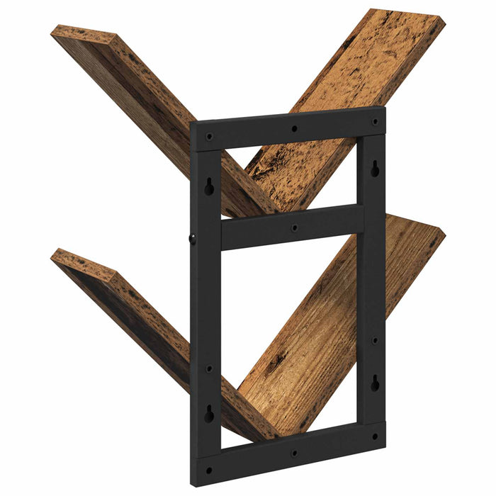 Raft Suspendat Pentru Perete Lemn vechi 43 x 15 x 47 cm - WALTI WALTI