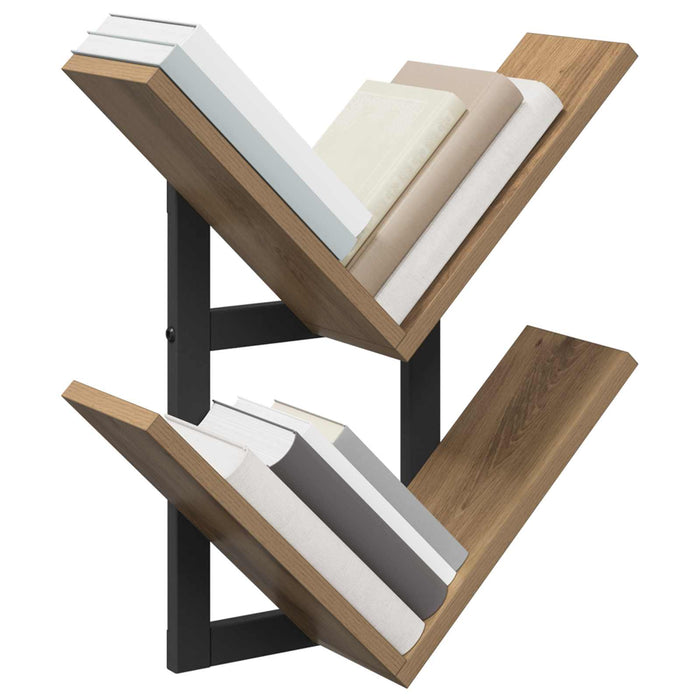 Raft Suspendat Pentru Perete Stejar Artizanal 43 x 15 x 47 cm - WALTI WALTI