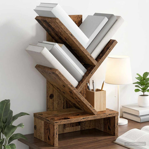 Raft de cărți în formă de copac cu 3 etaje 30 x 18 x 48 cm - WALTI WALTI