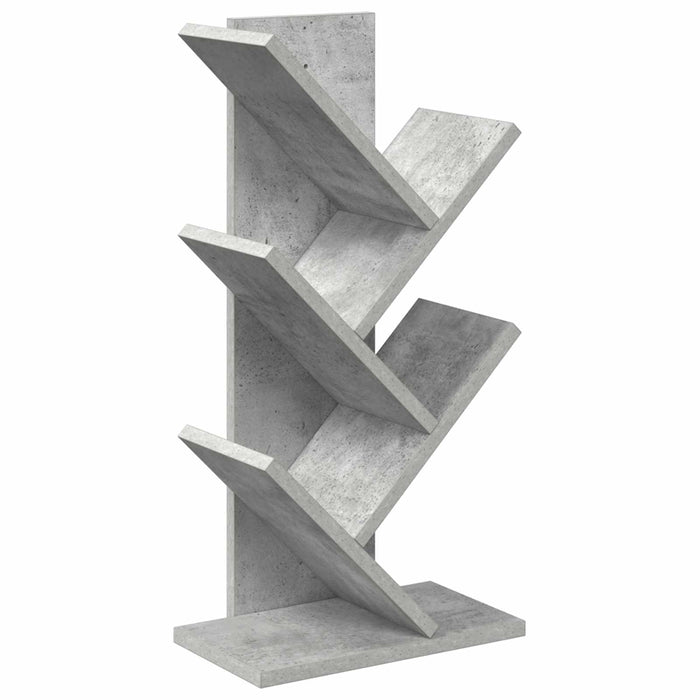 Raft pentru cărți în formă de copac cu 4 niveluri Gri Beton - WALTI WALTI