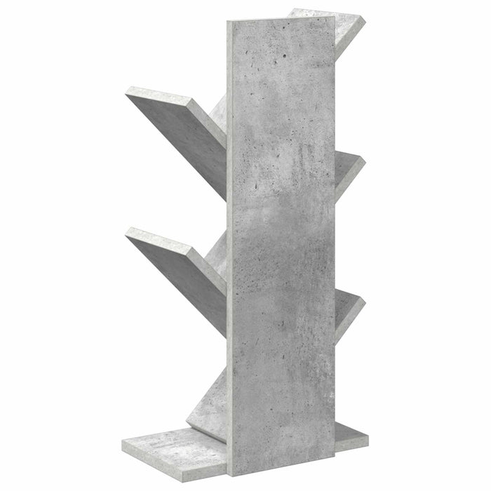 Raft pentru cărți în formă de copac cu 4 niveluri Gri Beton - WALTI WALTI