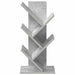Raft pentru cărți în formă de copac cu 4 niveluri Gri Beton - WALTI WALTI