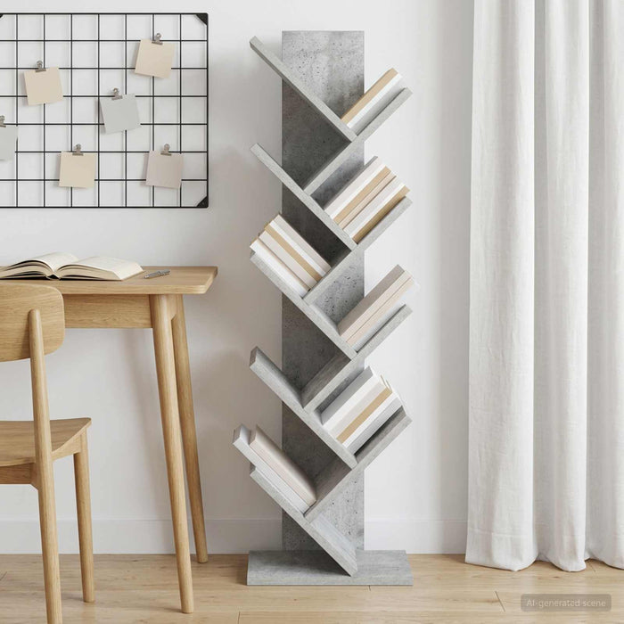 Bibliotecă în formă de copac cu 6 niveluri 30 x 18 x 100 cm - WALTI WALTI