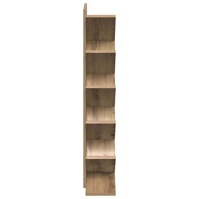 Raft pentru cărți cu 6 etaje 30 x 18 x 100 cm Lemn prelucrat - WALTI WALTI