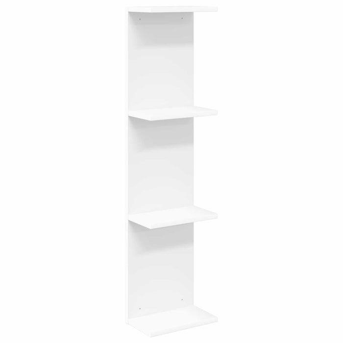Raft de perete Alb 25 x 15 x 100 cm Lemn prelucrat - WALTI WALTI