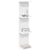 Raft de perete Alb 25 x 15 x 100 cm Lemn prelucrat - WALTI WALTI