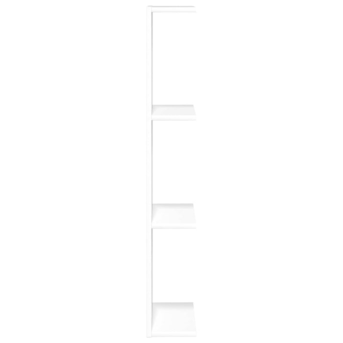 Raft de perete 2 pcs Alb 25 x 15 x 100 cm Lemn prelucrat - WALTI WALTI