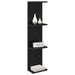 Raft de perete 2 pcs Stejar Negru 25 x 15 x 100 cm - WALTI WALTI
