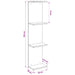 Raft de perete 2 pcs Stejar Sonoma 25 x 15 x 100 cm - WALTI WALTI