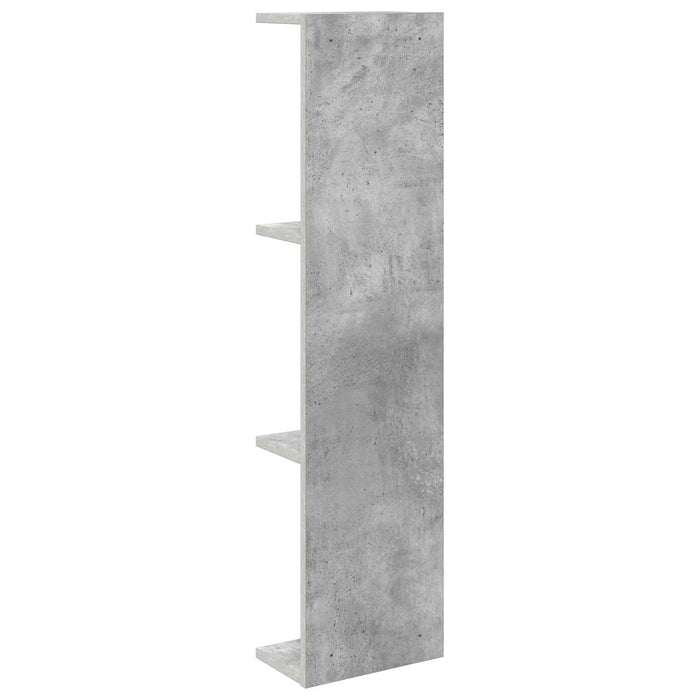 Raft de perete Gri Beton 25 x 15 x 100 cm Lemn prelucrat - WALTI WALTI