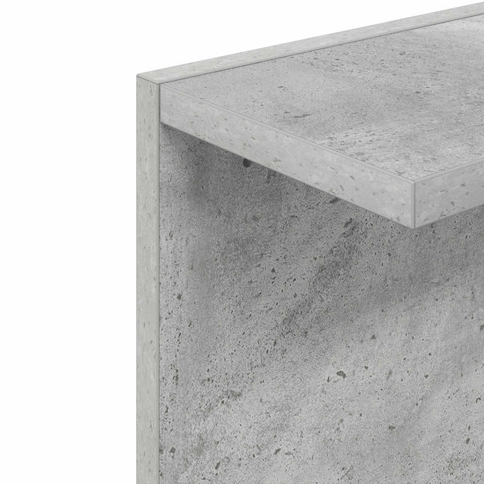 Raft de perete 2 pcs Gri Beton 25 x 15 x 100 cm Lemn prelucrat - WALTI WALTI