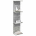 Raft de perete 2 pcs Gri Beton 25 x 15 x 100 cm Lemn prelucrat - WALTI WALTI