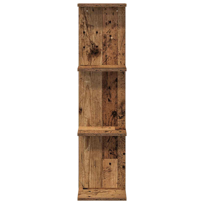 Raft de perete 2 pcs Lemn vechi 25 x 15 x 100 cm Lemn prelucrat - WALTI WALTI