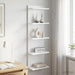 Raft de perete Alb 30 x 15 x 100 cm Lemn prelucrat - WALTI WALTI
