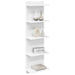 Raft de perete Alb 30 x 15 x 100 cm Lemn prelucrat - WALTI WALTI