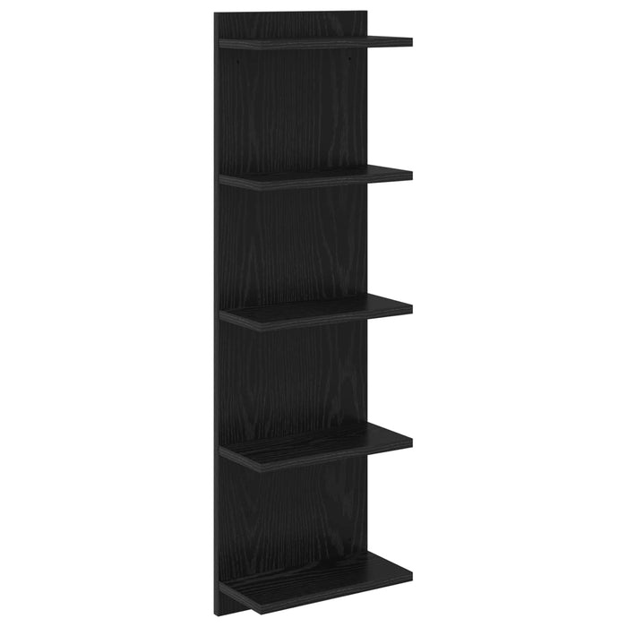 Raft de perete Stejar Negru 30 x 15 x 100 cm Lemn prelucrat - WALTI WALTI