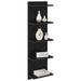 Raft de perete 2 pcs Stejar Negru 30 x 15 x 100 cm - WALTI WALTI