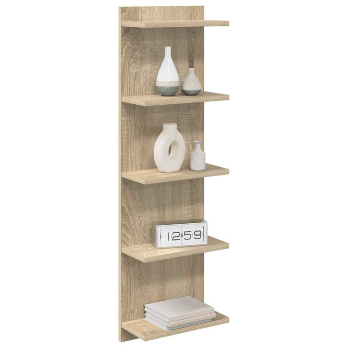 Raft de perete Stejar Sonoma 30 x 15 x 100 cm Lemn prelucrat - WALTI WALTI