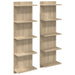 Raft de perete 2 pcs Stejar Sonoma 30 x 15 x 100 cm - WALTI WALTI