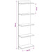 Raft de perete 2 pcs Stejar Sonoma 30 x 15 x 100 cm - WALTI WALTI
