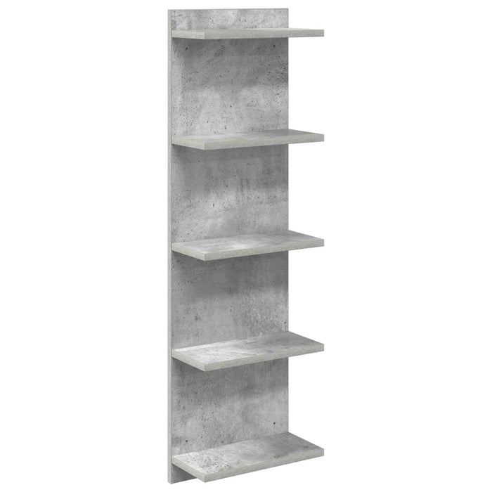Raft de perete Gri Beton 30 x 15 x 100 cm Lemn prelucrat - WALTI WALTI