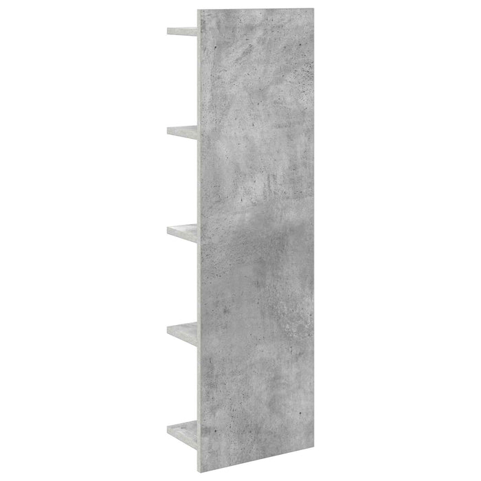 Raft de perete Gri Beton 30 x 15 x 100 cm Lemn prelucrat - WALTI WALTI