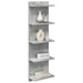 Raft de perete Gri Beton 30 x 15 x 100 cm Lemn prelucrat - WALTI WALTI