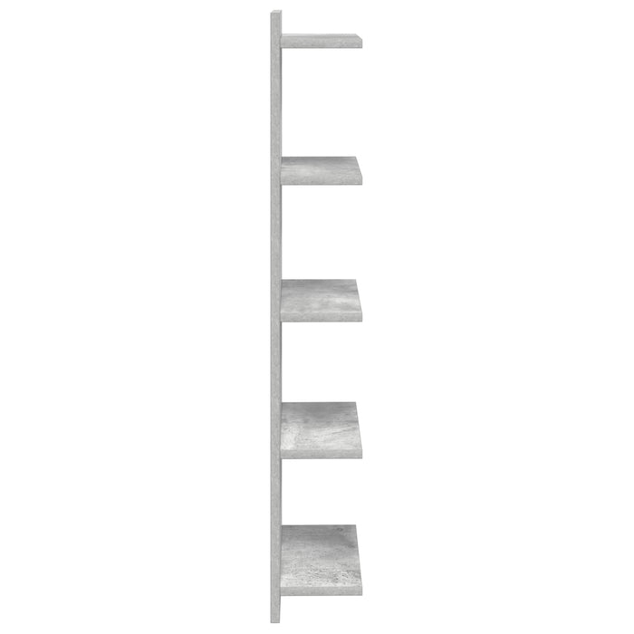 Raft de perete Gri Beton 30 x 15 x 100 cm Lemn prelucrat - WALTI WALTI