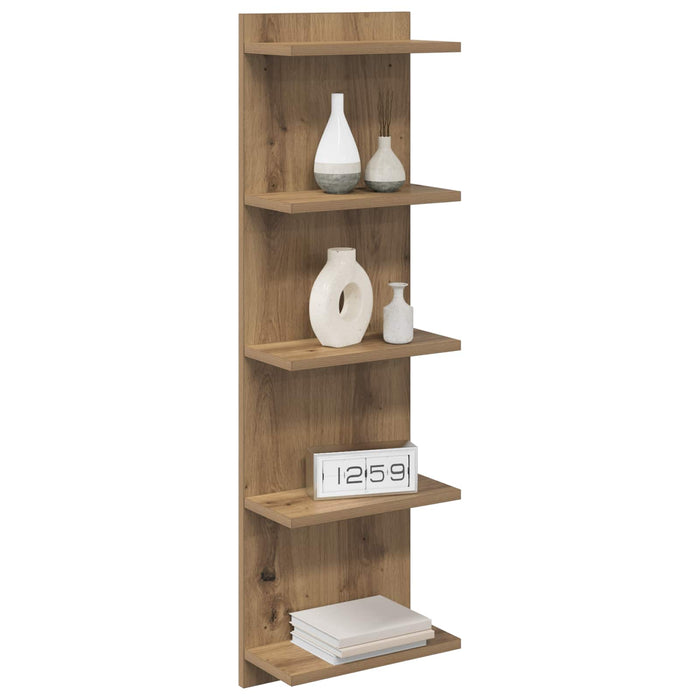 Raft de perete Stejar Artizanal 30 x 15 x 100 cm Lemn prelucrat - WALTI WALTI