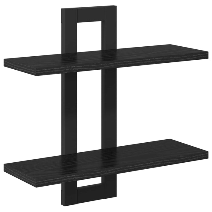 Rafturi suspendate Stejar Negru 40 x 15 x 40 cm Lemn prelucrat - WALTI WALTI