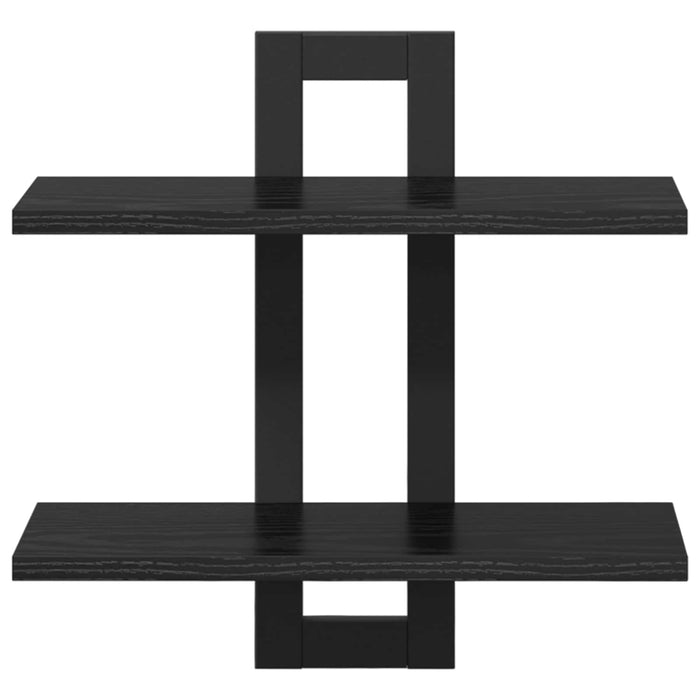 Rafturi suspendate Stejar Negru 40 x 15 x 40 cm Lemn prelucrat - WALTI WALTI