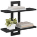 Rafturi suspendate Stejar Negru 40 x 15 x 40 cm Lemn prelucrat - WALTI WALTI