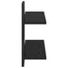 Rafturi suspendate Stejar Negru 40 x 15 x 40 cm Lemn prelucrat - WALTI WALTI