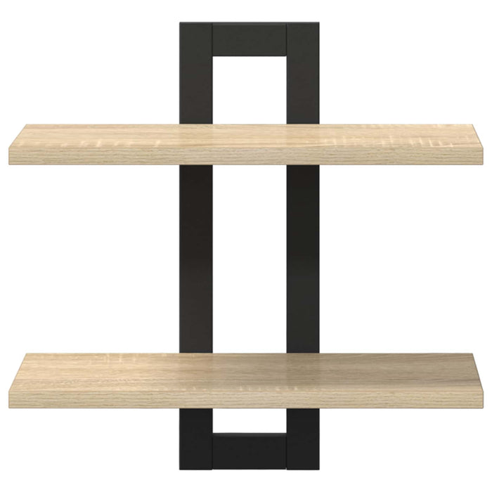 Rafturi suspendate Stejar Sonoma 40 x 15 x 40 cm Lemn prelucrat - WALTI WALTI