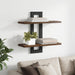 Rafturi suspendate Stejar fumuriu 40 x 15 x 40 cm - WALTI WALTI