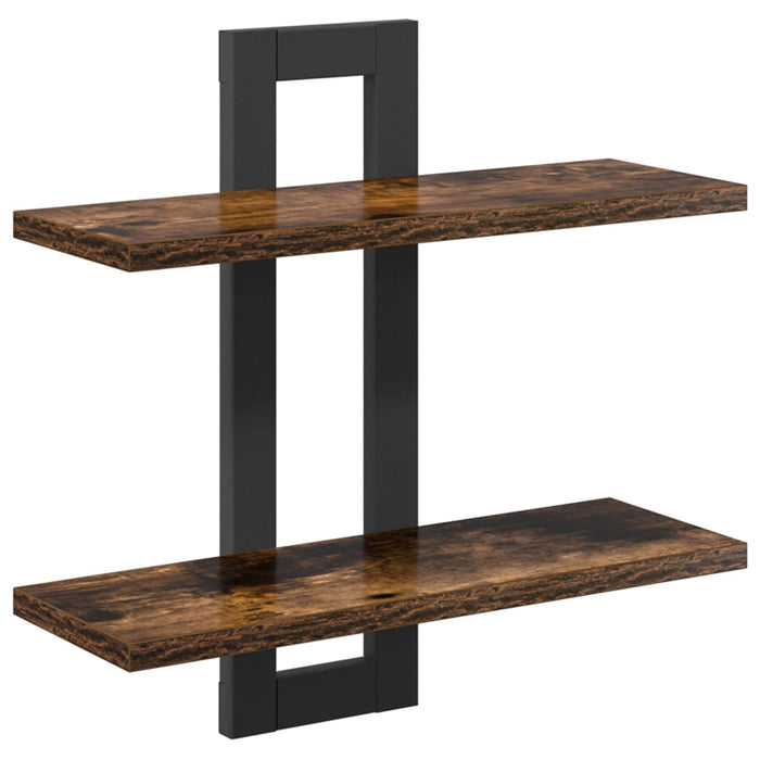 Rafturi suspendate Stejar fumuriu 40 x 15 x 40 cm - WALTI WALTI