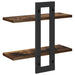 Rafturi suspendate Stejar fumuriu 40 x 15 x 40 cm - WALTI WALTI