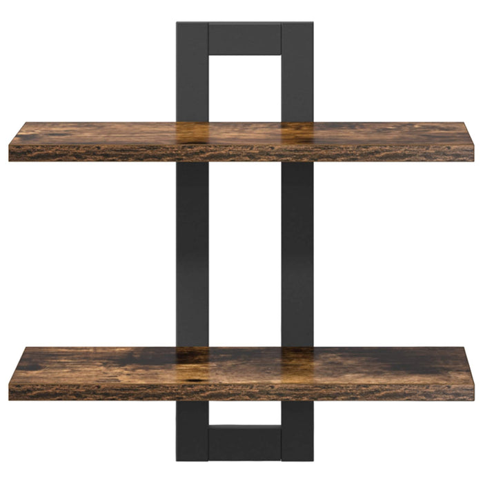 Rafturi suspendate Stejar fumuriu 40 x 15 x 40 cm - WALTI WALTI