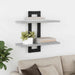 Rafturi suspendate Sonoma gri 40 x 15 x 40 cm Lemn prelucrat - WALTI WALTI