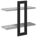 Rafturi suspendate Sonoma gri 40 x 15 x 40 cm Lemn prelucrat - WALTI WALTI