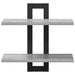 Rafturi suspendate Sonoma gri 40 x 15 x 40 cm Lemn prelucrat - WALTI WALTI
