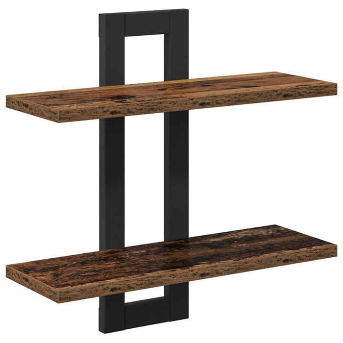 Rafturi suspendate Lemn vechi 40 x 15 x 40 cm Lemn prelucrat - WALTI WALTI