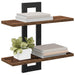 Rafturi suspendate Lemn vechi 40 x 15 x 40 cm Lemn prelucrat - WALTI WALTI