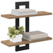 Rafturi suspendate Stejar Artizanal 40 x 15 x 40 cm - WALTI WALTI