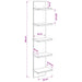 Raft de perete Alb 22 x 15 x 100 cm Lemn prelucrat - WALTI WALTI