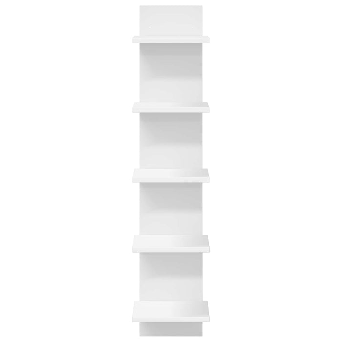 Raft de perete 2 pcs Alb 22 x 15 x 100 cm Lemn prelucrat WALTI