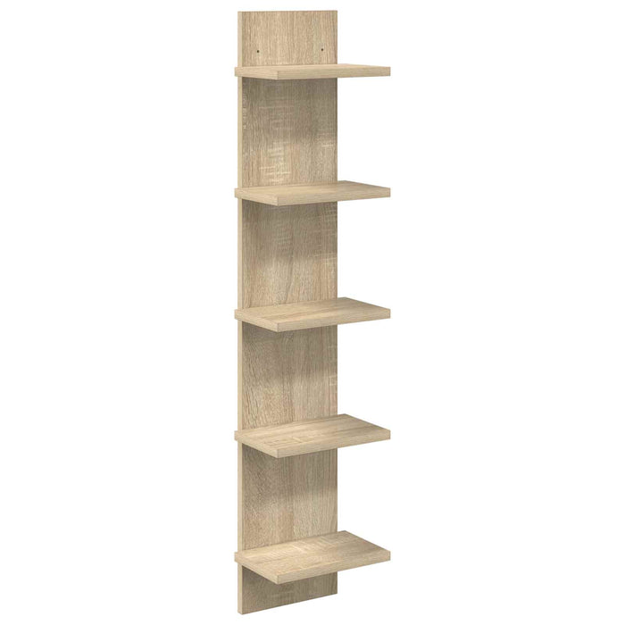 Raft de perete Stejar Sonoma 22 x 15 x 100 cm Lemn prelucrat WALTI