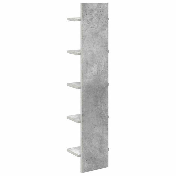 Raft de perete Gri Beton 22 x 15 x 100 cm Lemn prelucrat WALTI